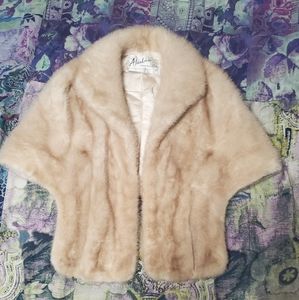 Vintage Emba Pearl Natural Mink Stole 1950s Bridal